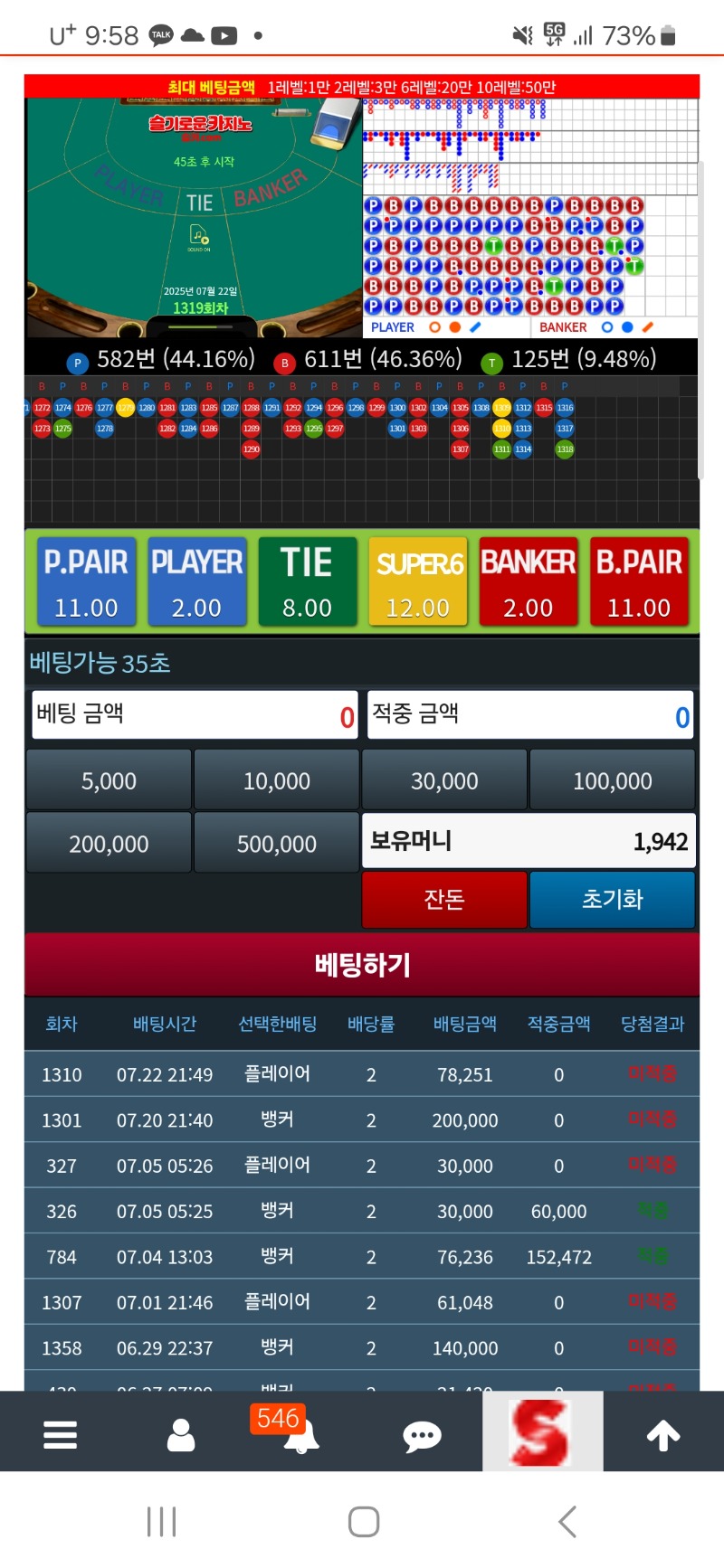 마지막슬포 올인꽝ㅠ