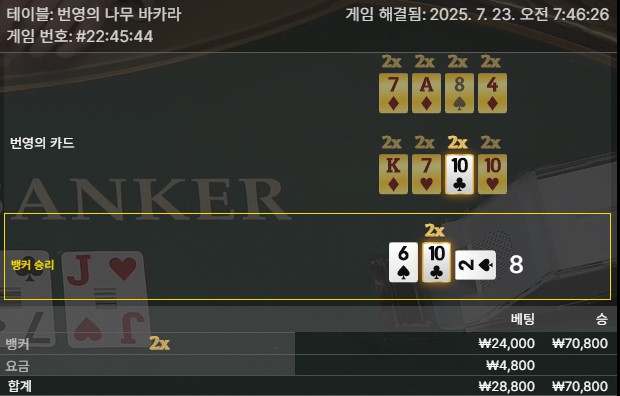 번영 바카라 승