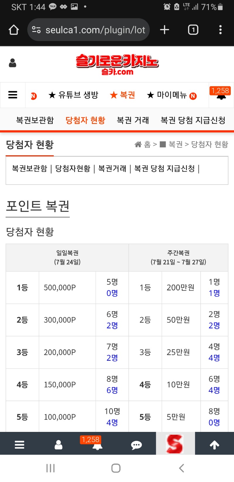 일복1등!!주세요!!!!!!!!!