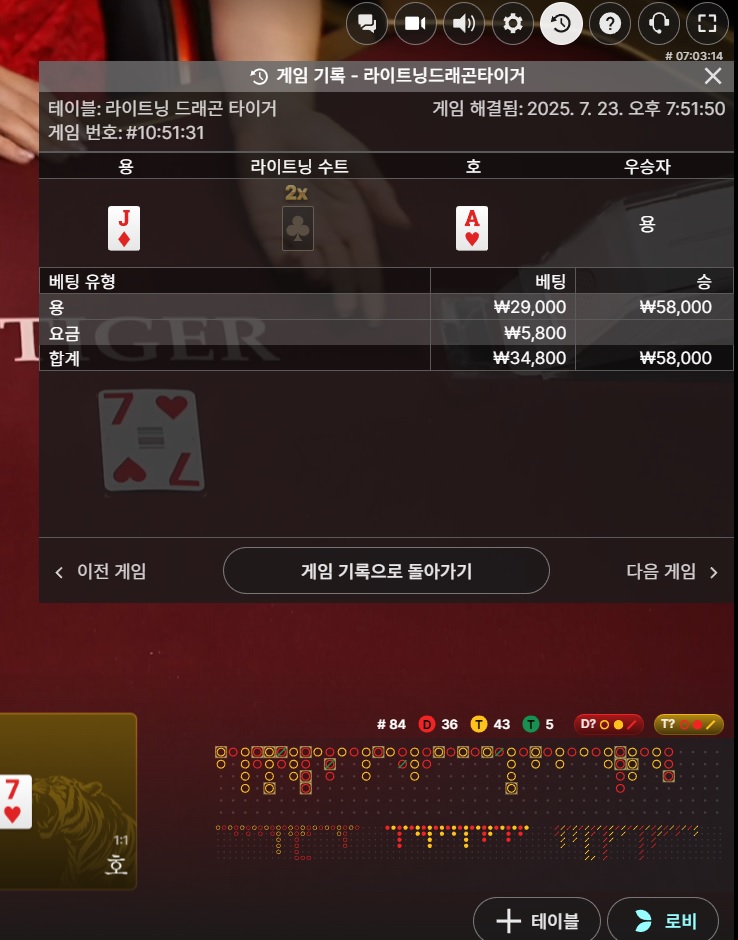 라이트닝용호3 승