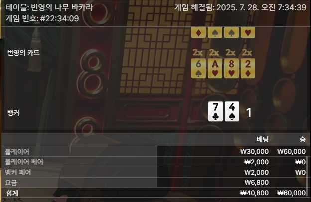 번영 바카라 승