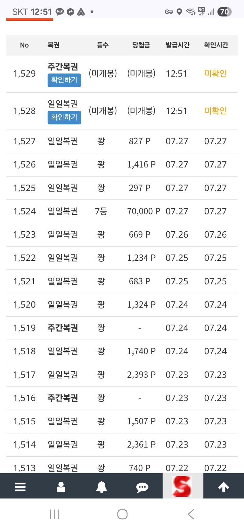 점심쌍복 주복 자주오네요