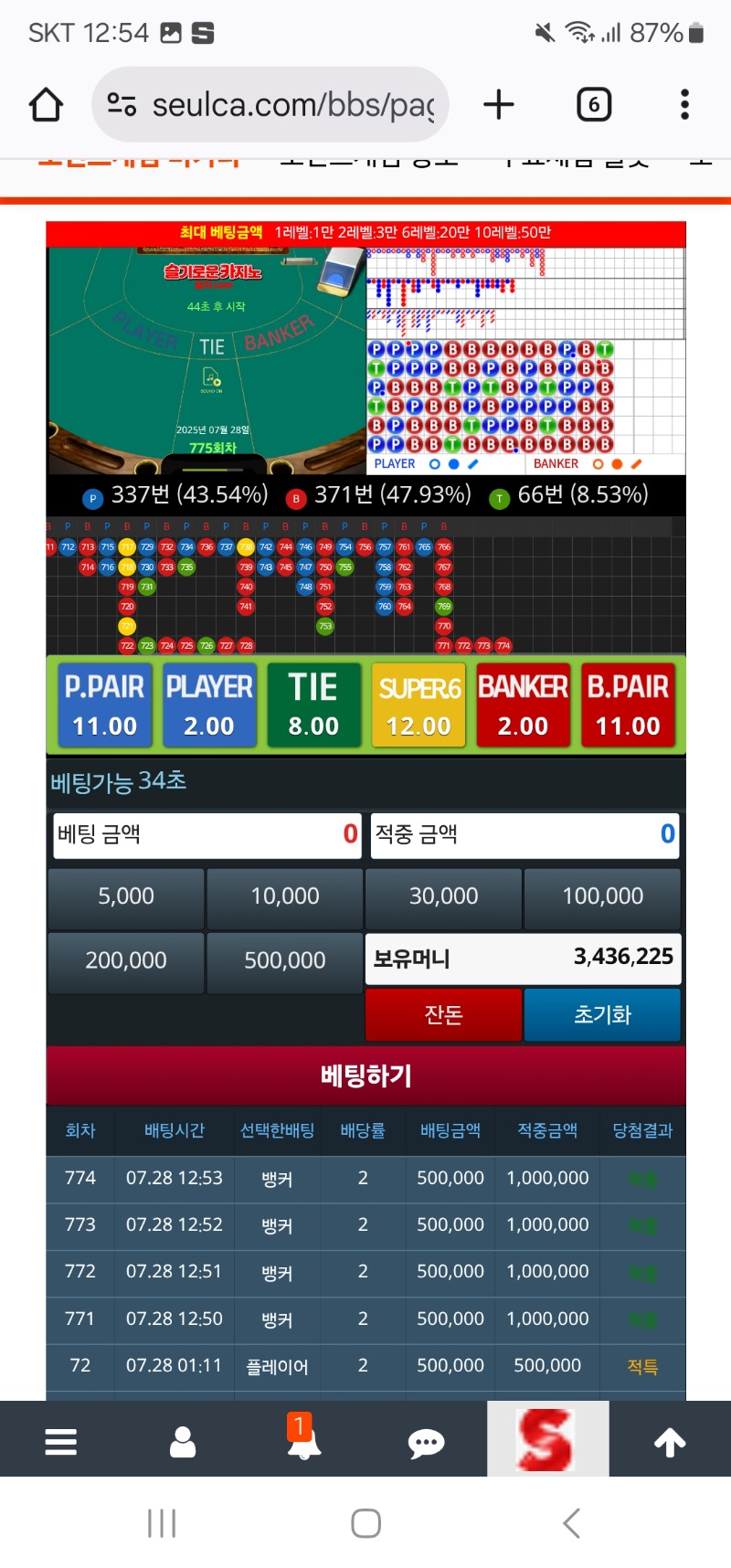 슬카라 4연승