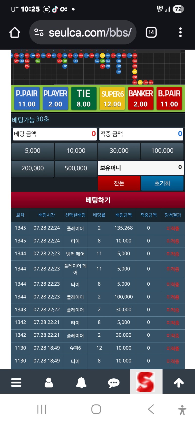 슬카라 이걸 계속 꺽고 있네