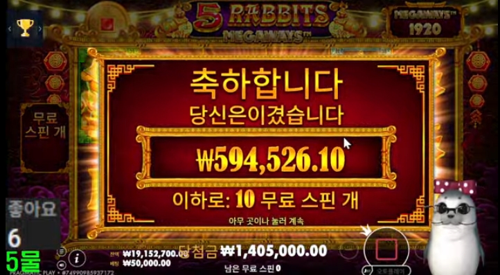 물개 리보달고 왔네요~~