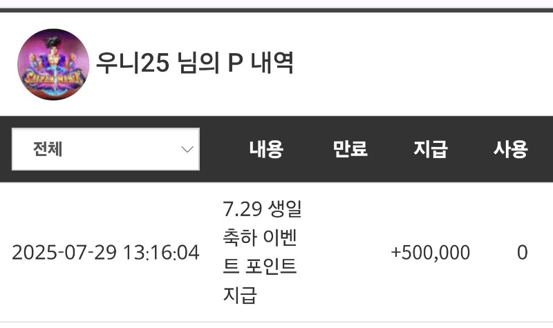 슬카 생일 축하 선물 ~!!^^