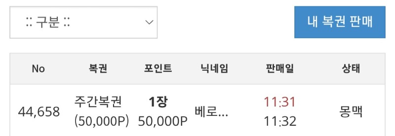 베로니카형님의 주복구매~감사합니다 꽝1개 늘려주셔서ㅎㅎ