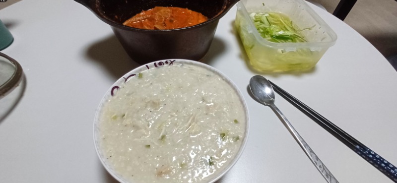 중복이네요.저녁은 닭죽~^^