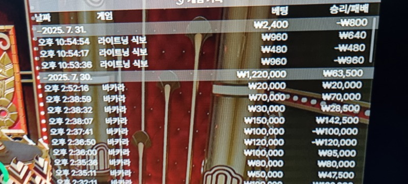 라이트닝 식보 패