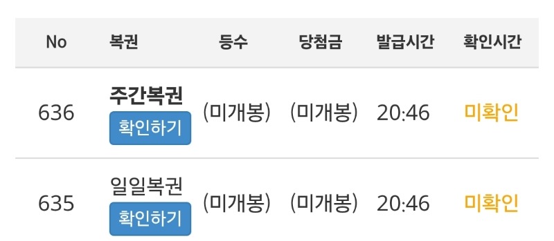 저녁 주복은?