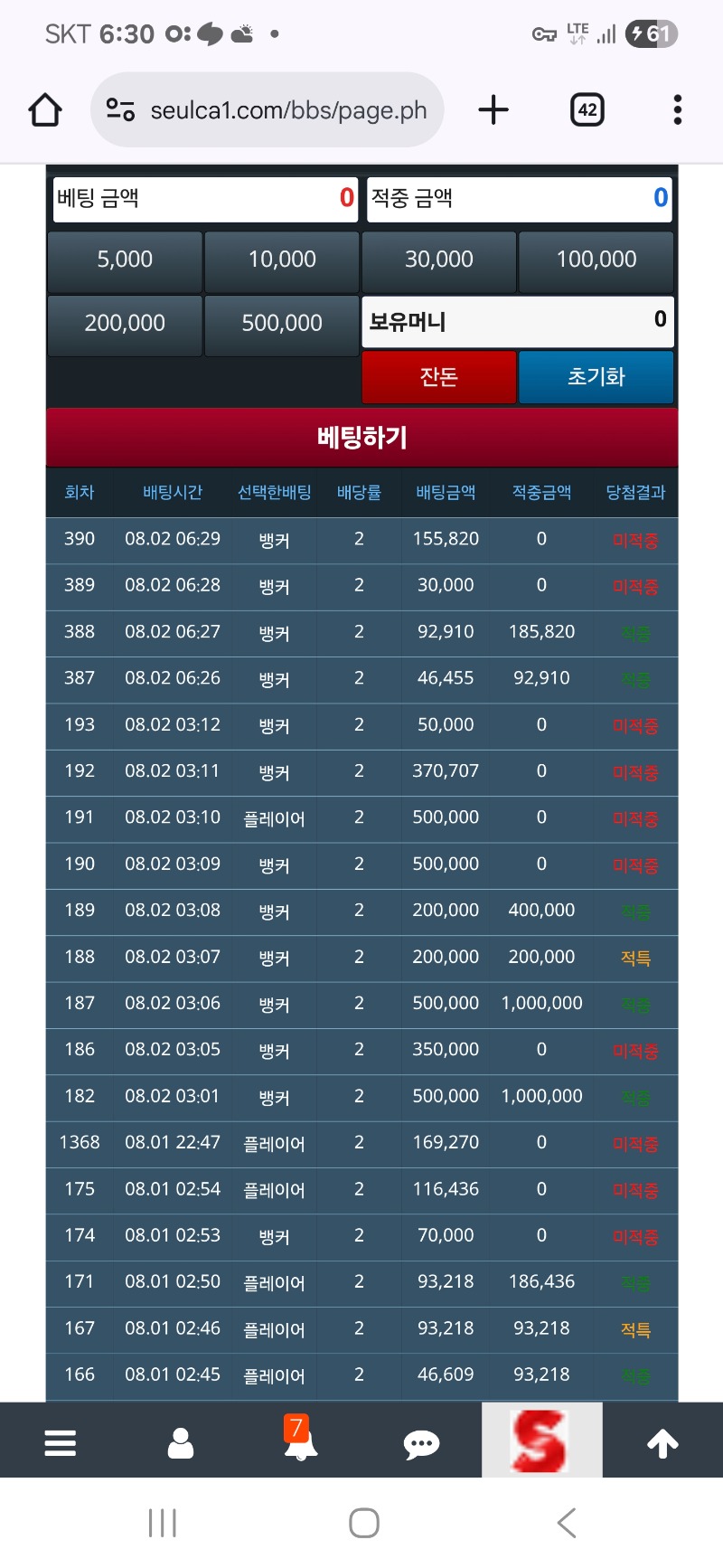 모닝 슬카라 잠깐 ~~!!