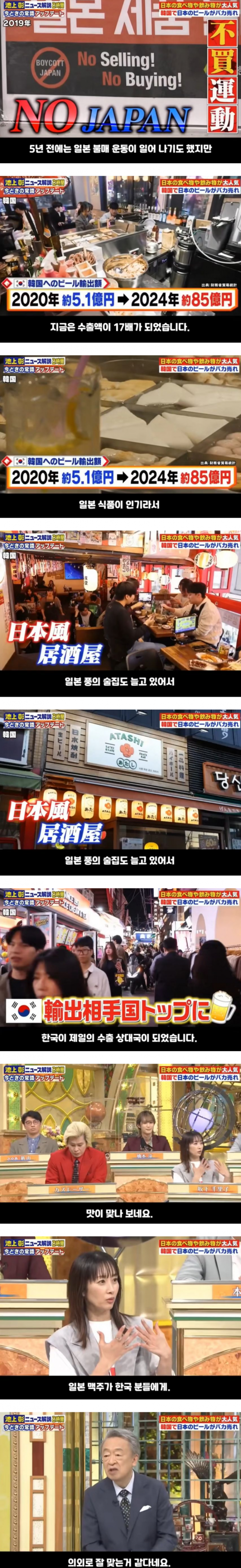 일본 맥주를 가장많이 수입하는 국가