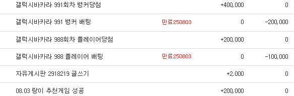 랑이 추천겜 당첨 덕분에 200만 되겠당!!!