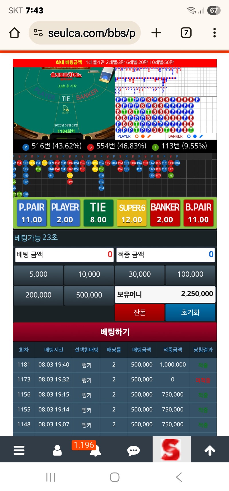 슬카 맞아도 기분이 영~~