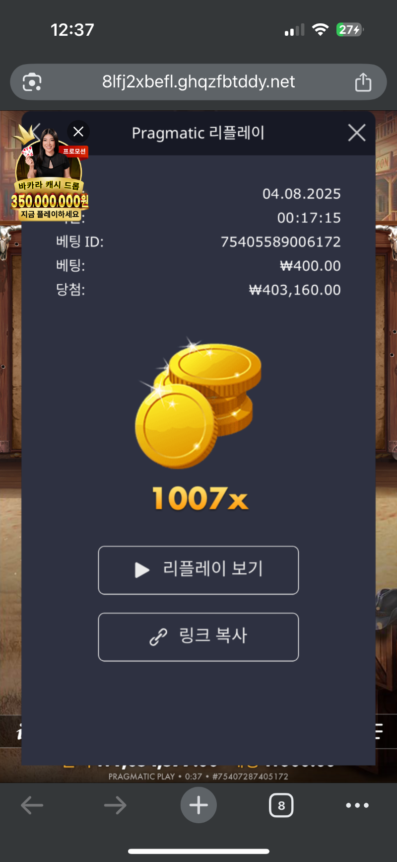와웨골 1007배당