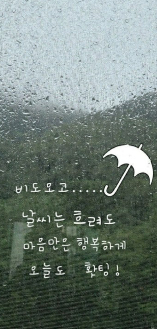 비로는날 외출
