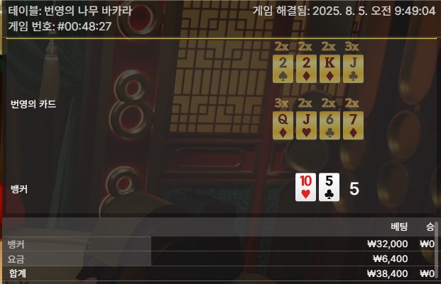 번영 바카라 패