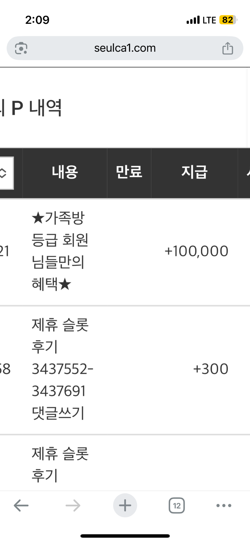 가족방 포인트