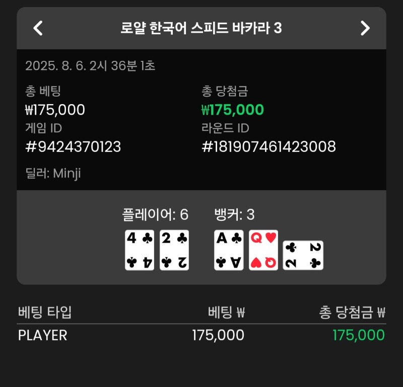 바카라 플레이어 승