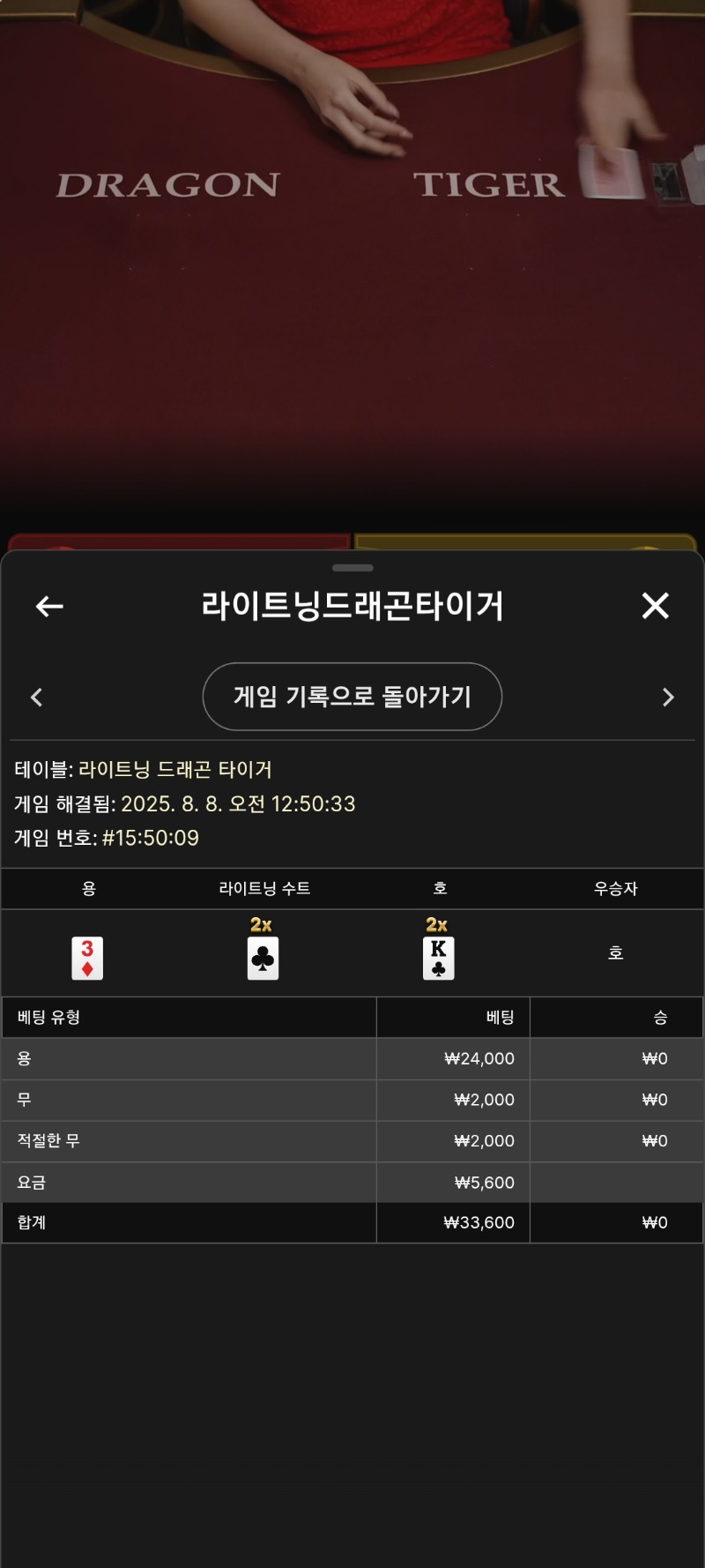 시안 라이트닝용호 패배