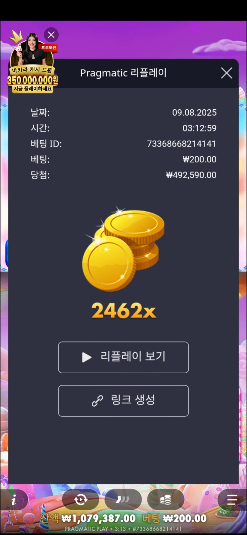 주사위보난자 1000. 2462배
