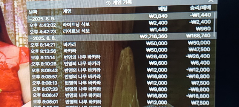 라이트닝 식보 패