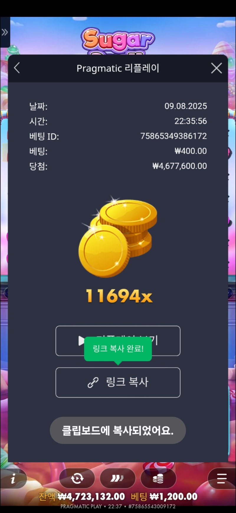 슈천 추가없이 11694배