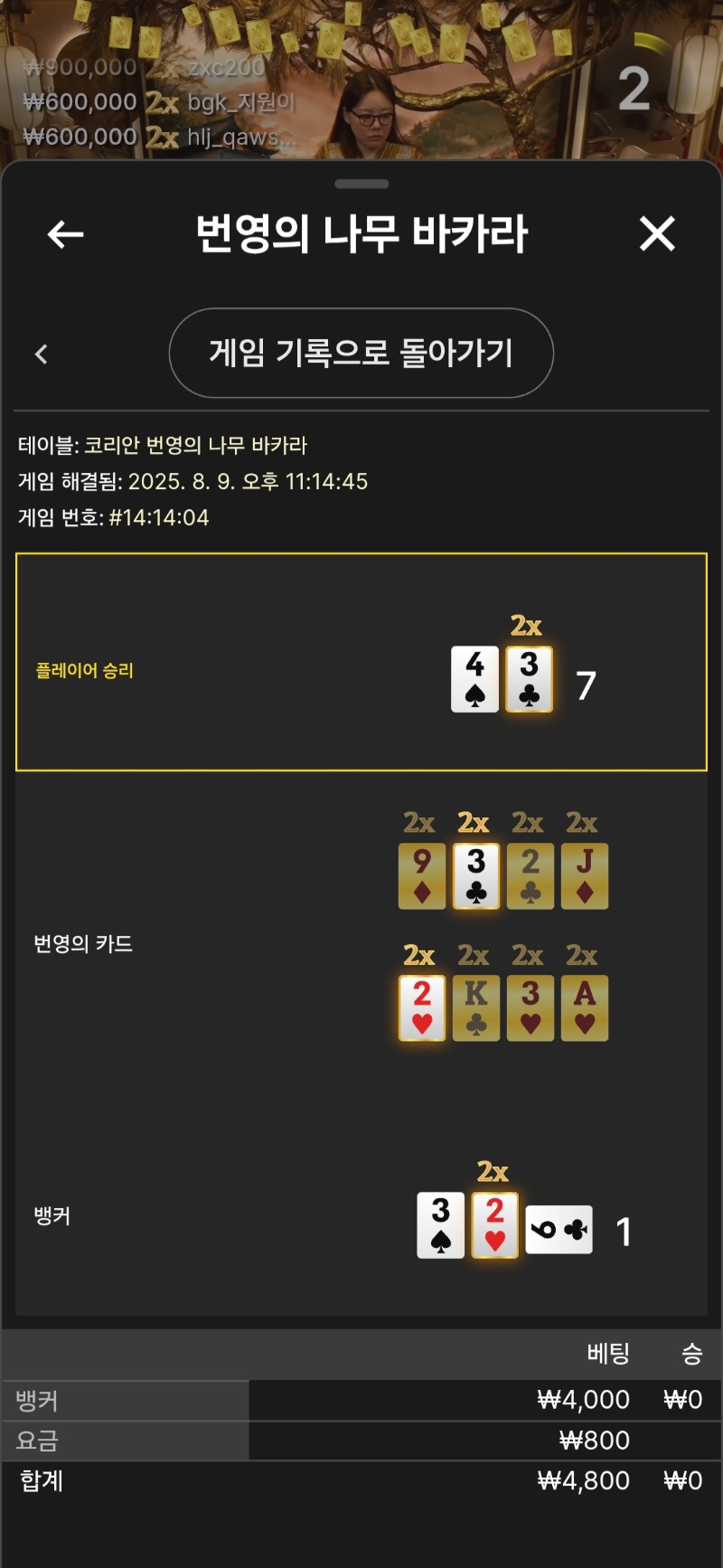 번영소액 패