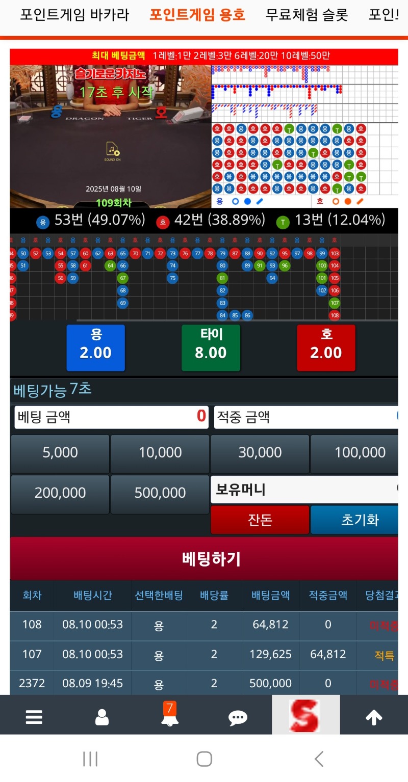 적특도 석나가고..Q대K로 패배도 죽갔구만