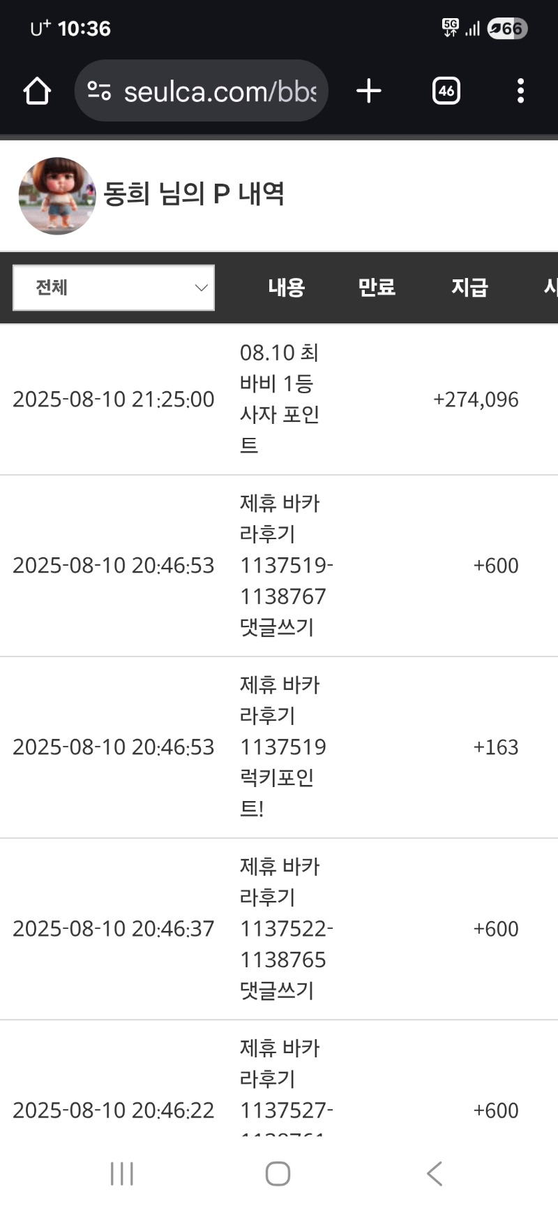 역시 나의 구세주.사자!나이스 포인트.감사
