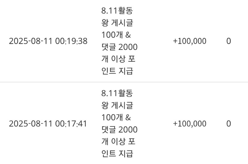 활동포인트 감사합니다..