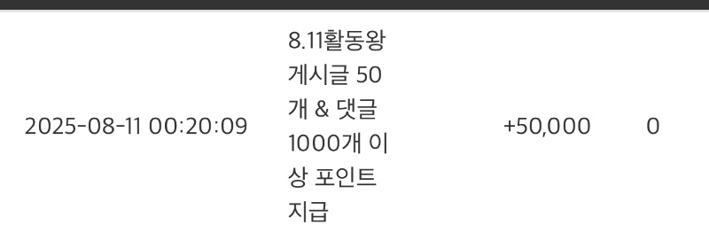 활동왕 포인트 감사합니다