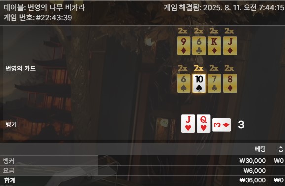 번영 바카라 패