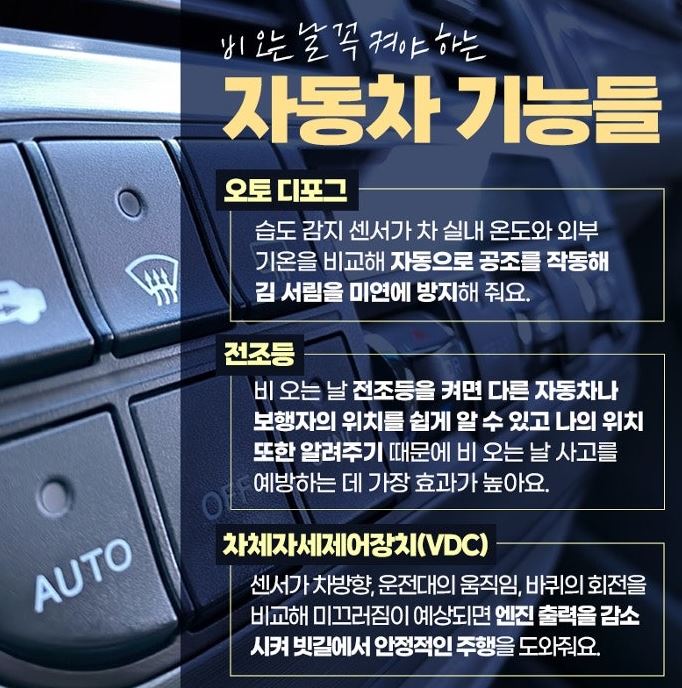 비오는날자동차기능