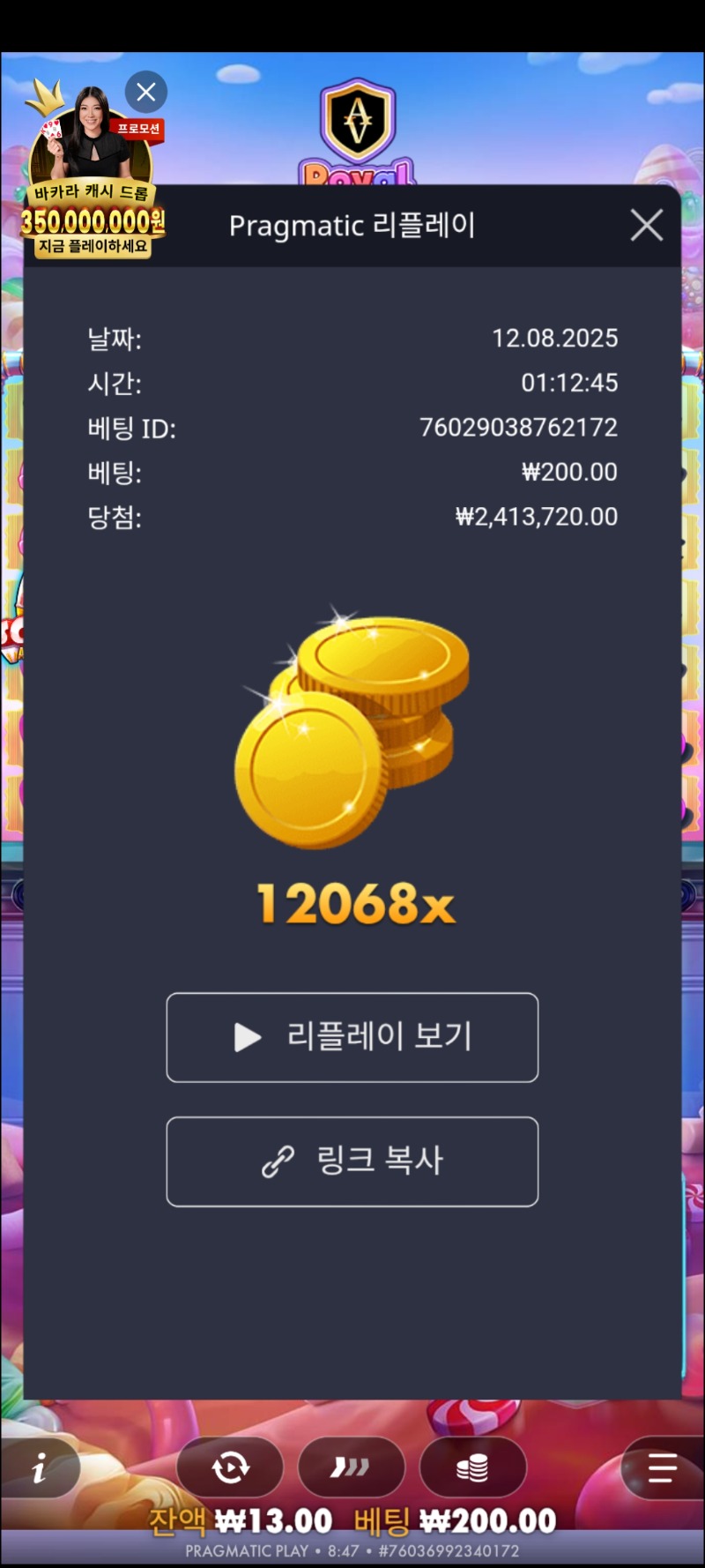 로얄슈천 12068*200