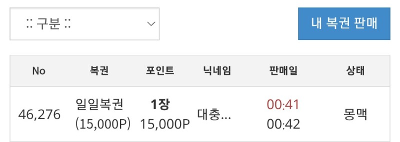 다른사람복권은 좀주려나?