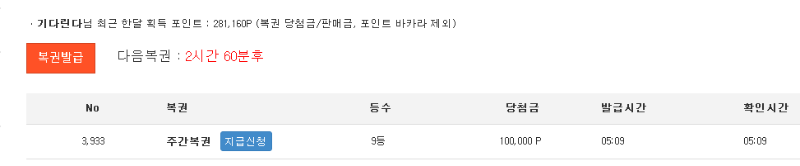 주복 9등