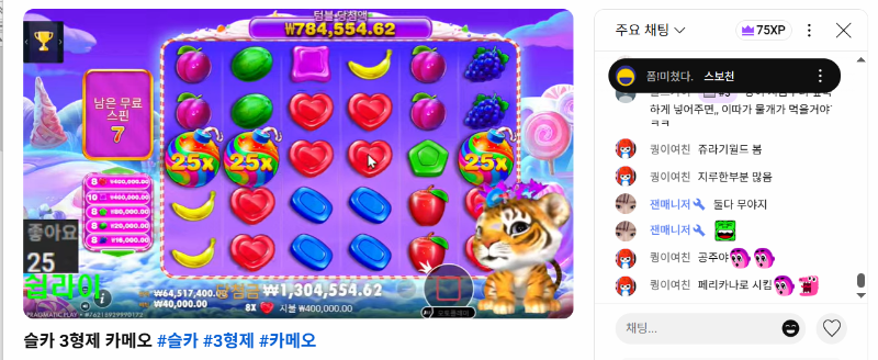 랑이 추겜 당첨 ^^