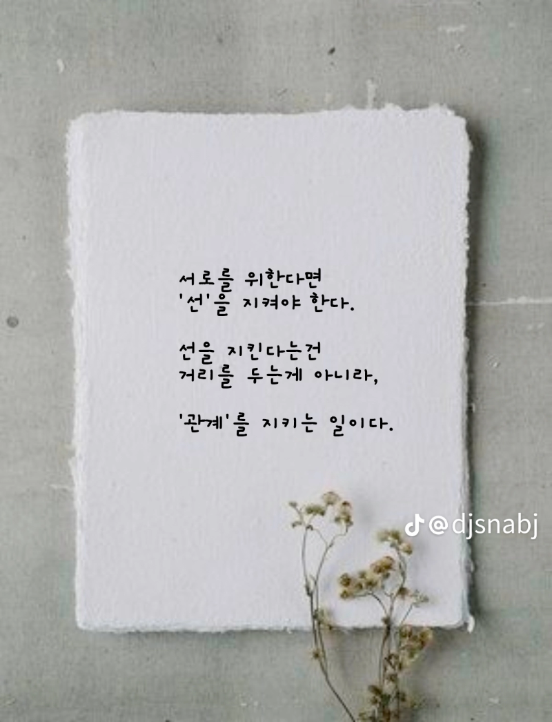 굿밤~선 넘의면  안 되는 이유!!