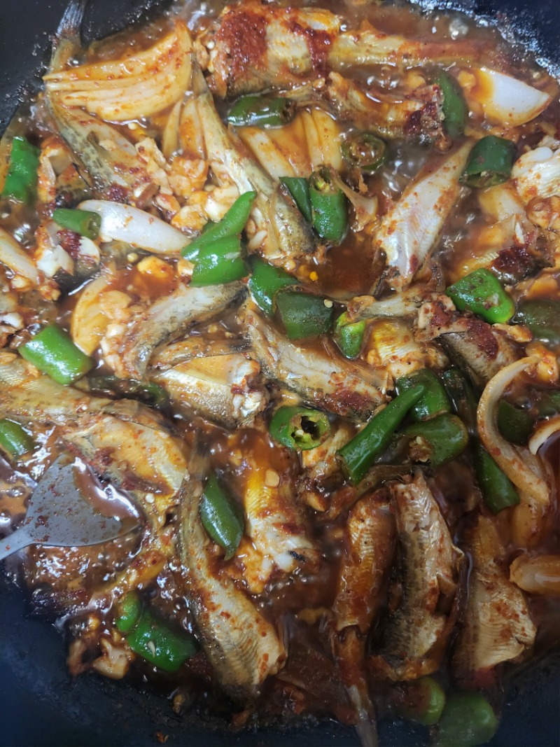오늘 저녁은 도루묵조림