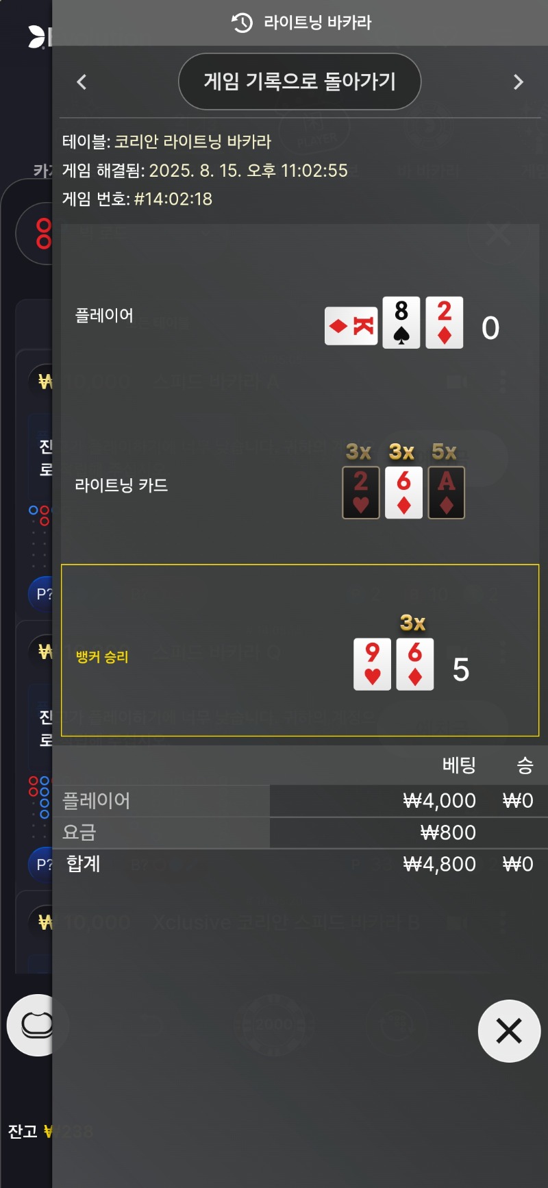 번개 소액 패