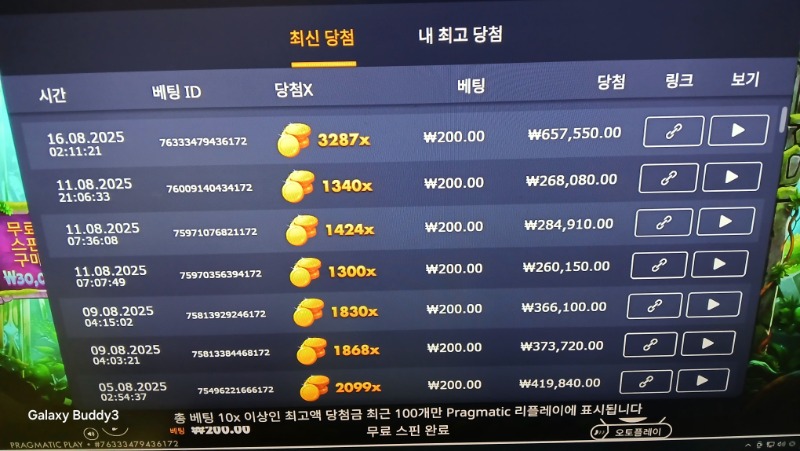 멀린3287배