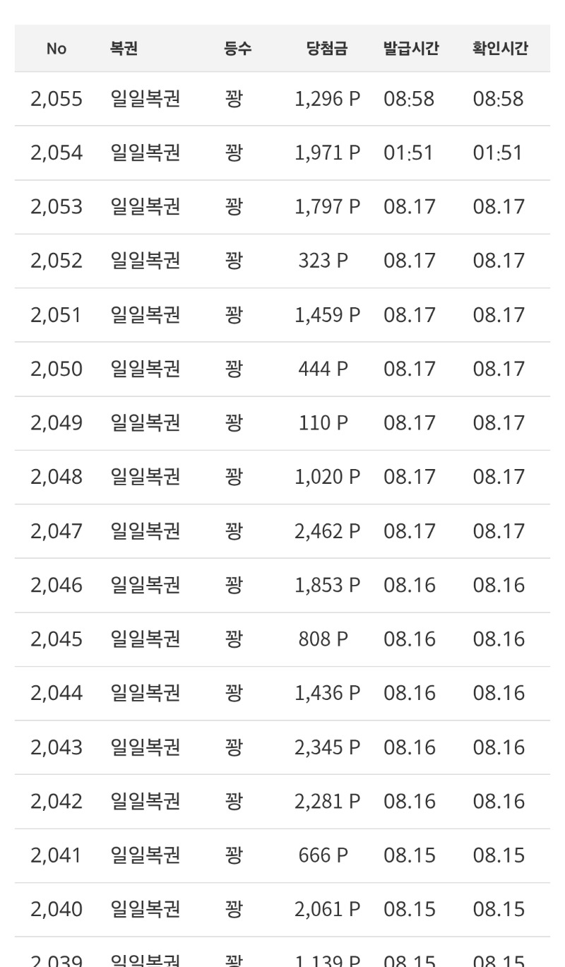 당첨을 주세용~