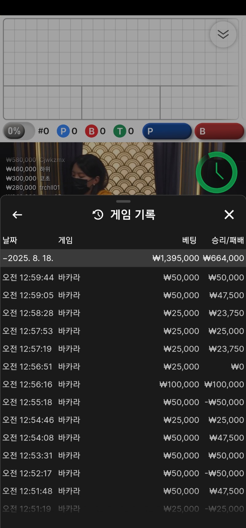 5연승 카라