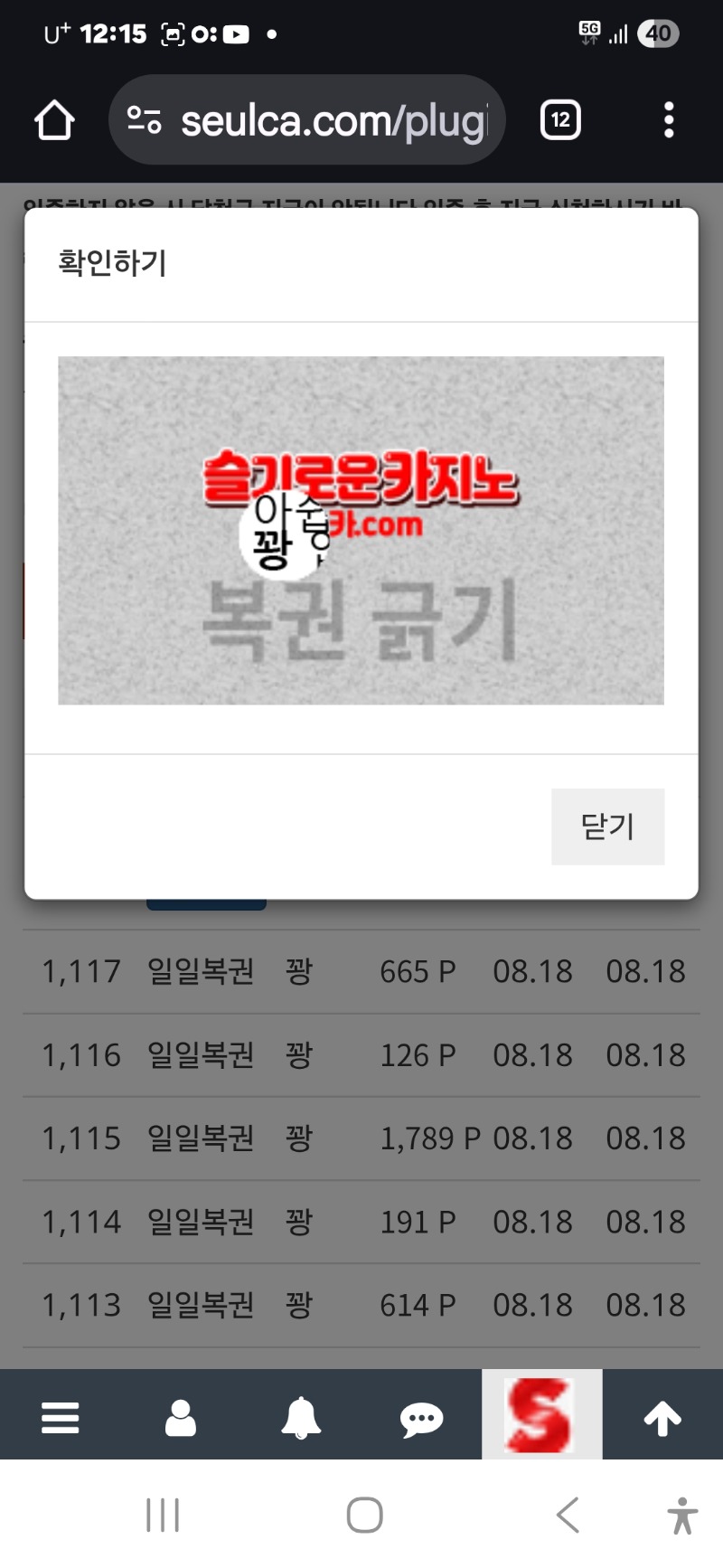 첫일보기 지나가네요