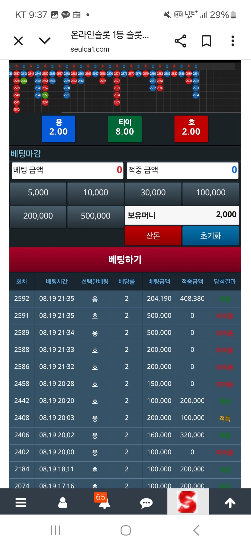 용호 미쳤네 160 훅가네 ㅠㅠ