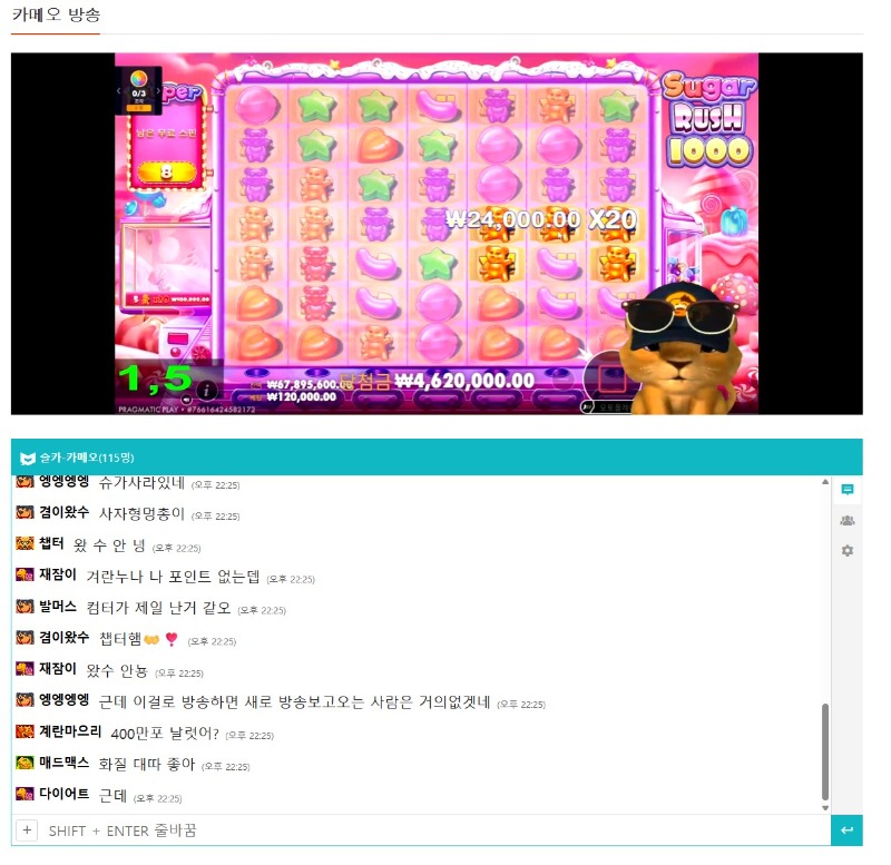 사자 방송!! 슬카에서?!! 우왕!