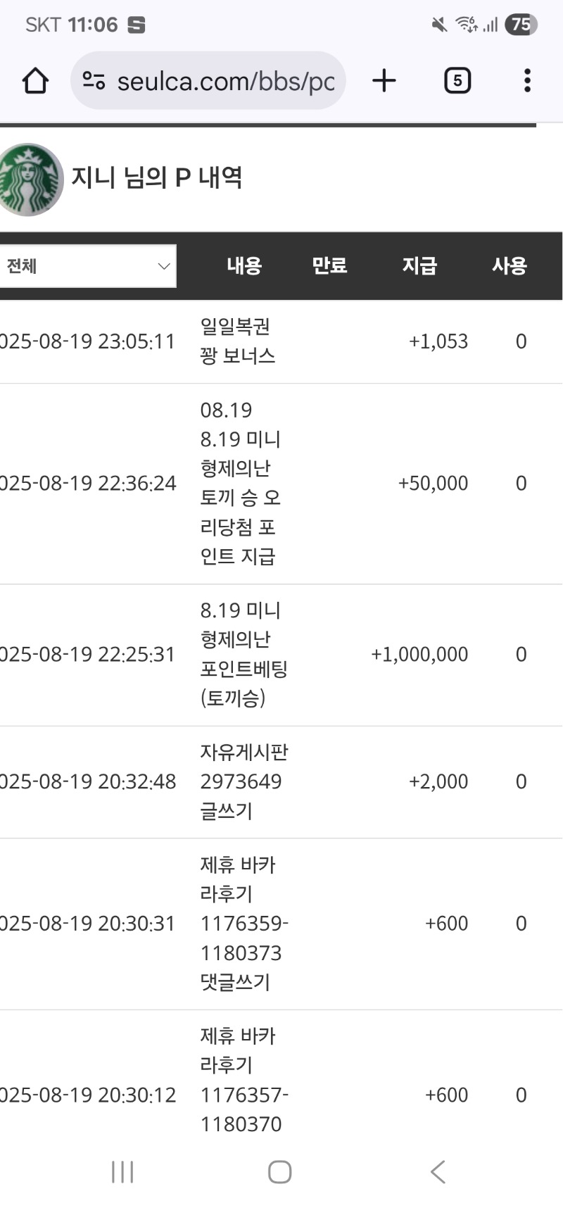미니형난 오리 슬포 당첨 감사합니다