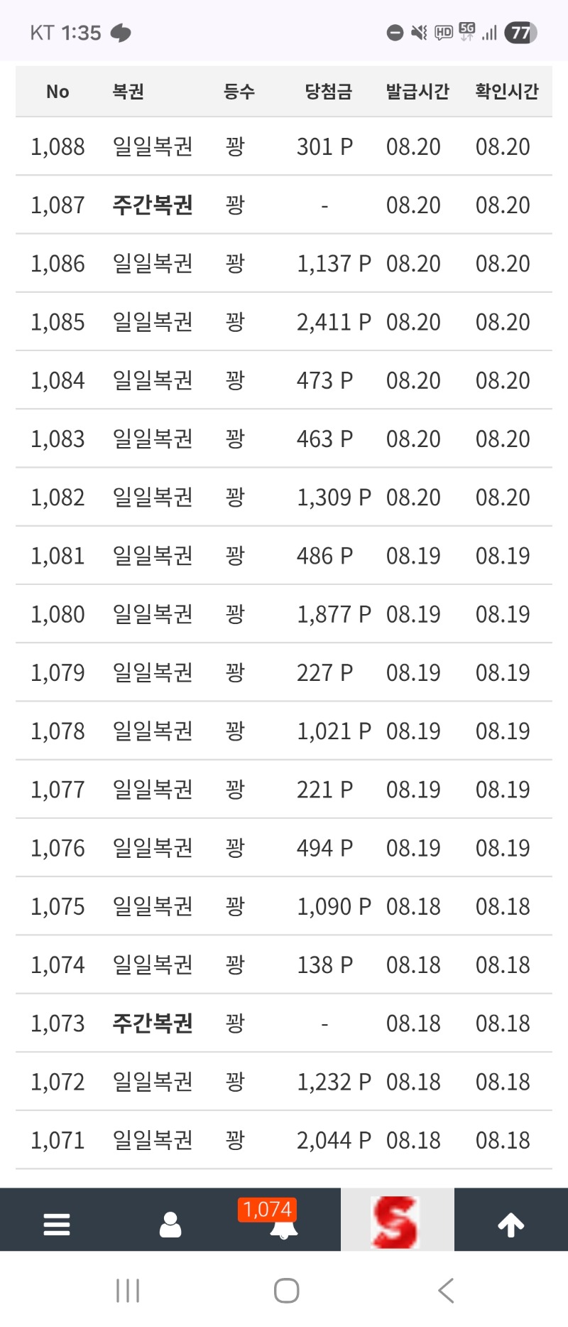 복권 꽝좀 그만주시오