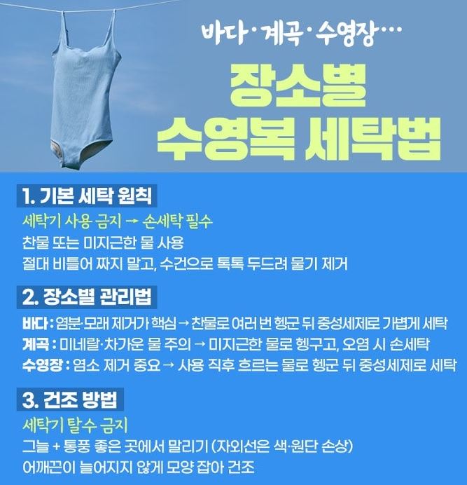 수영복관리법